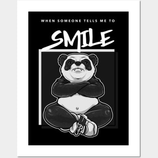 grumpy panda Posters and Art